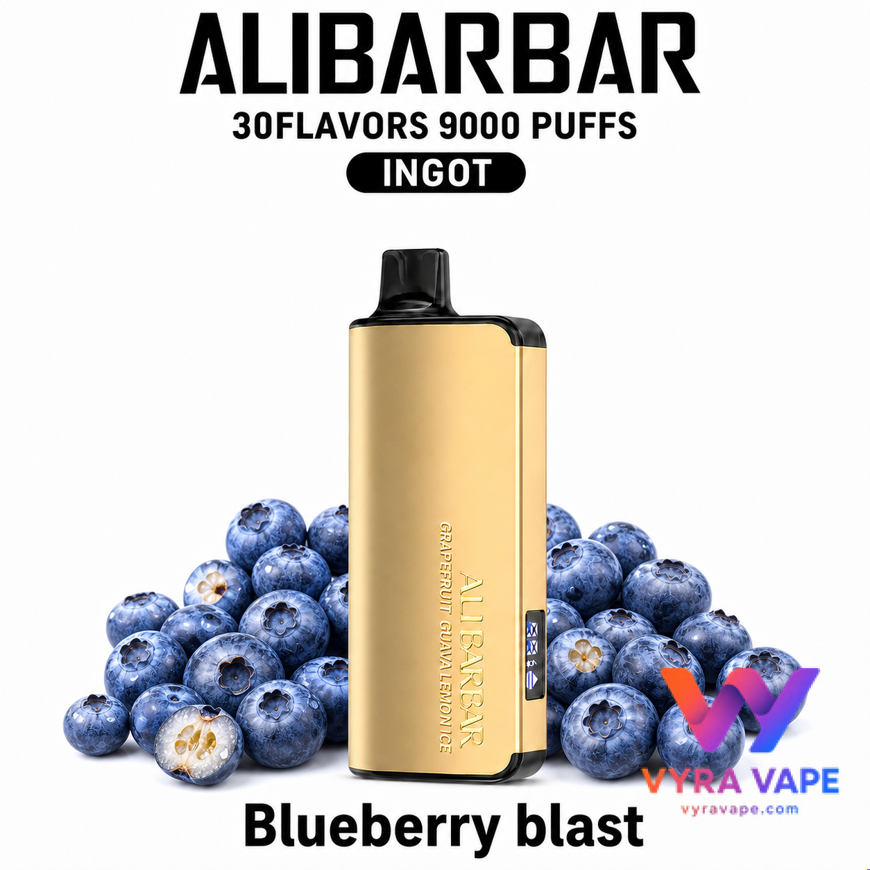 alibarbar-blueberry-blast ALIBARBAR INGOT 9000 — Blueberry Blast - Image 1