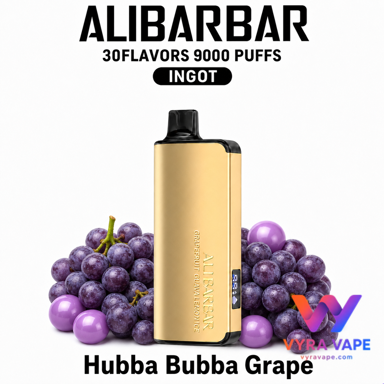 alibarbar-hubba-bubba-grape ALIBARBAR INGOT 9000 — Hubba Bubba Grape - Image 1