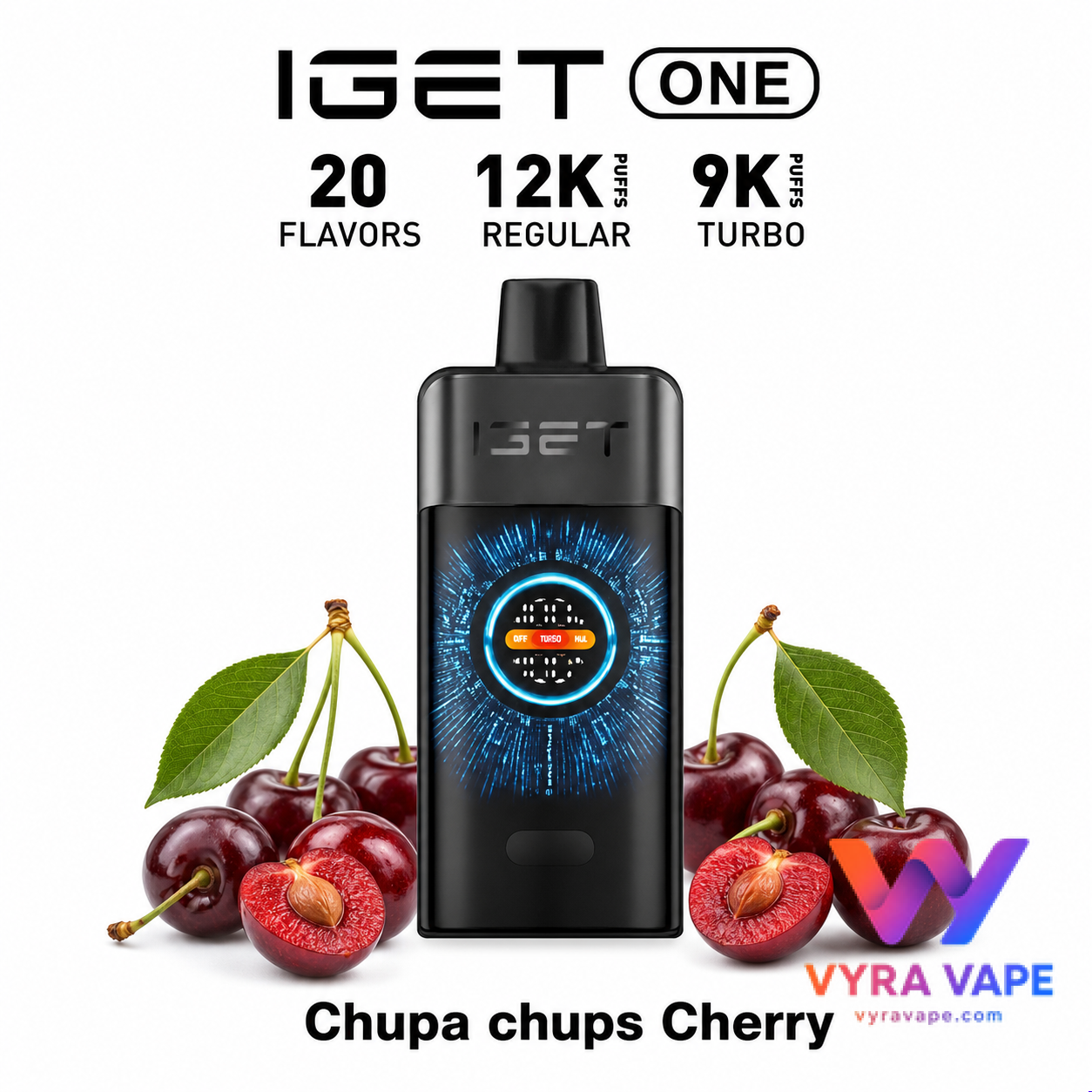 iget-one-chupa-chups-cherry IGET ONE 12000 Puffs – Chupa Chups Cherry - Image 1