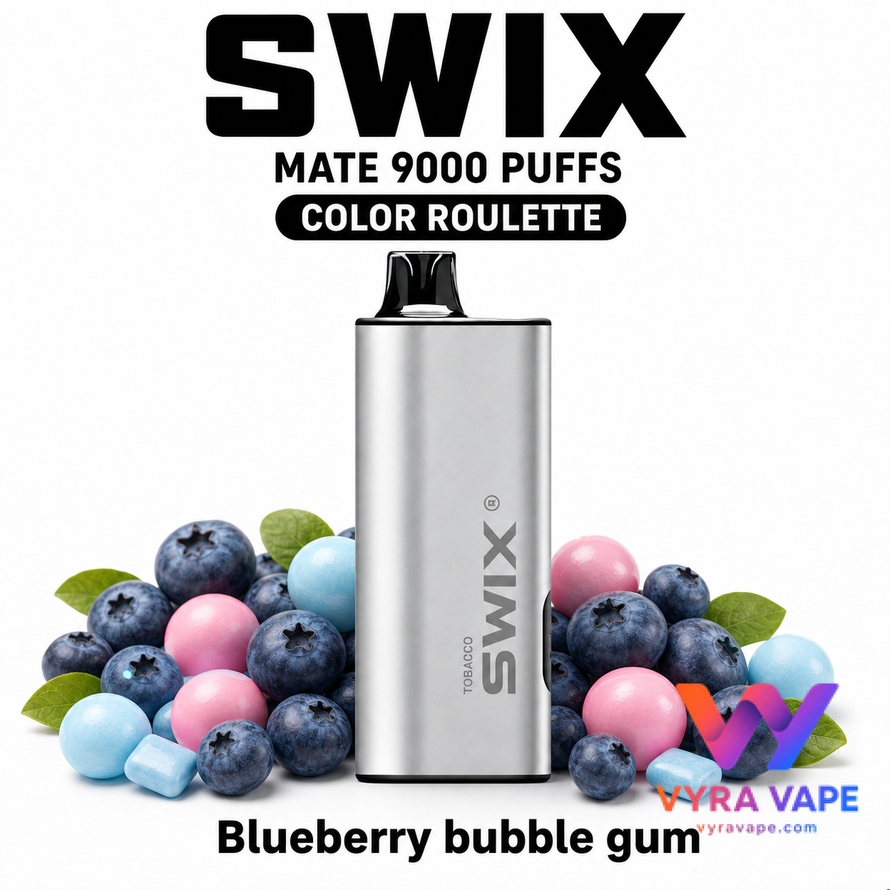 swix-color-roulette-blueberry-bubble-gum SWIX MATE 9000 Puffs – Blueberry Bubble Gum - Image 1