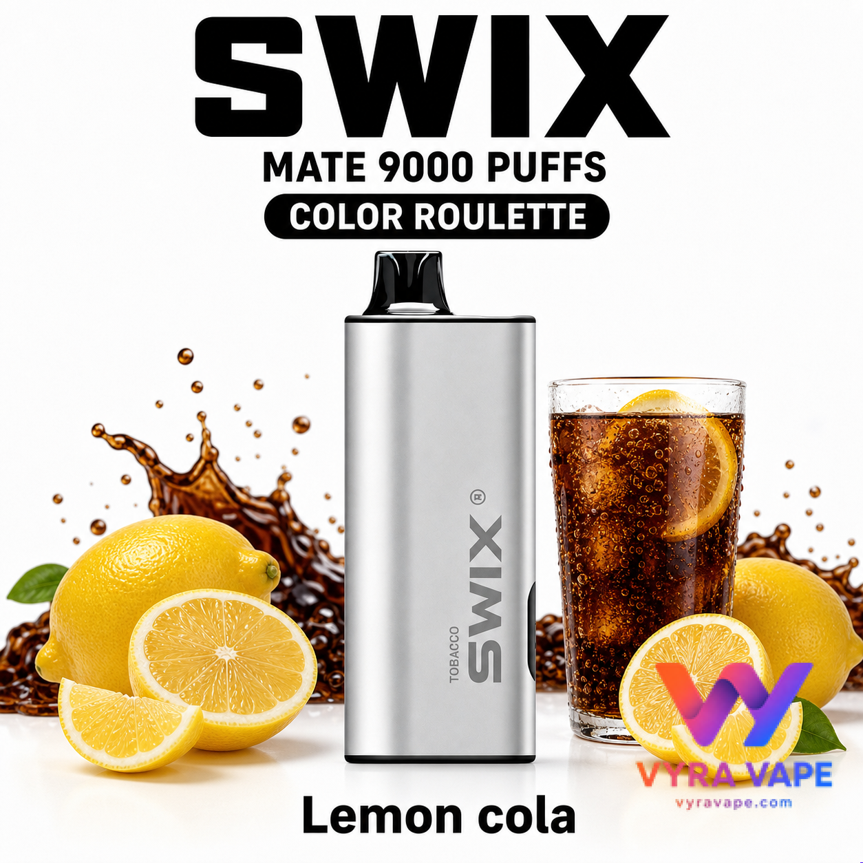 swix-color-roulette-lemon-cola SWIX MATE 9000 Puffs – Lemon Cola - Image 1