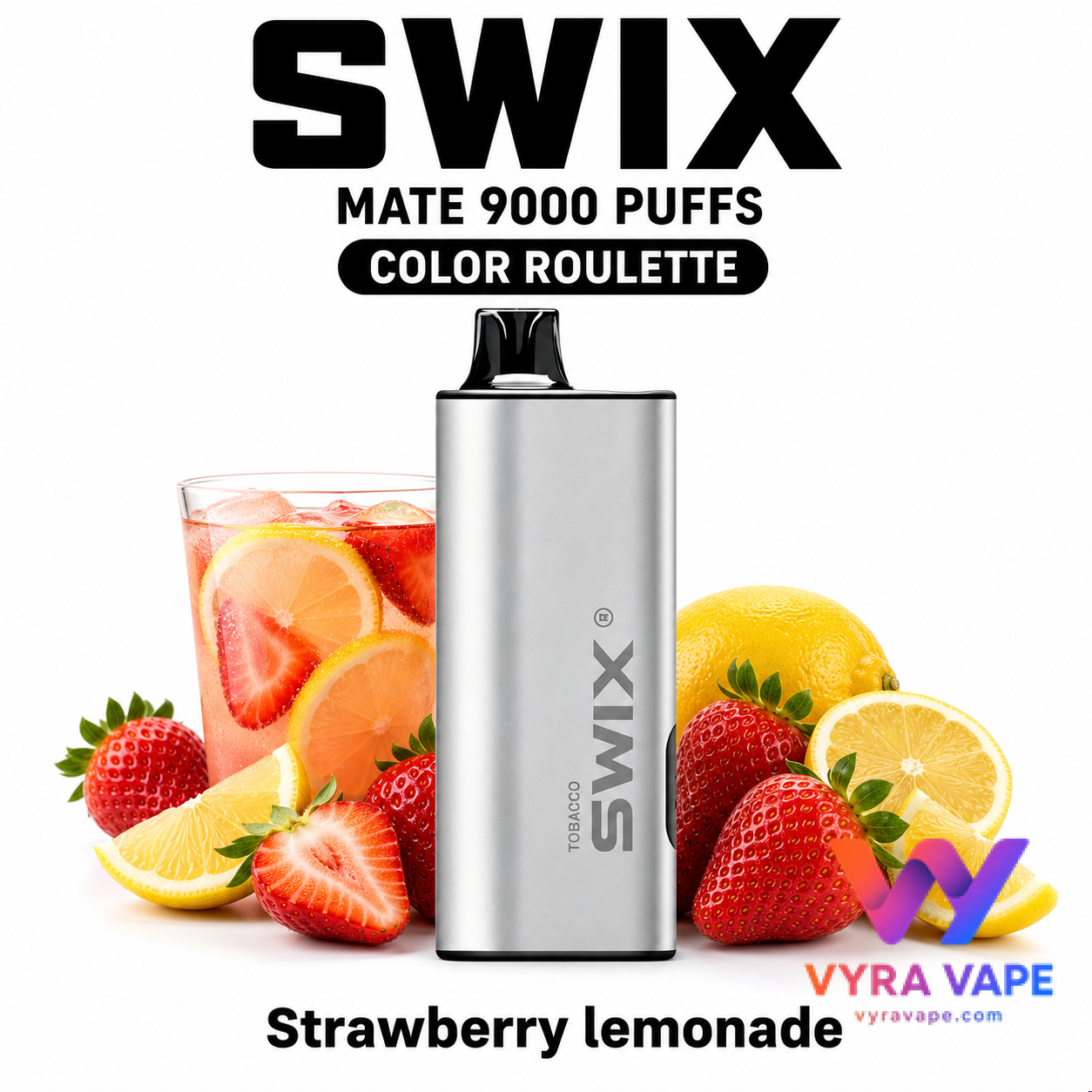 swix-color-roulette-strawberry-lemonade SWIX MATE 9000 Puffs – Strawberry Lemonade - Image 1
