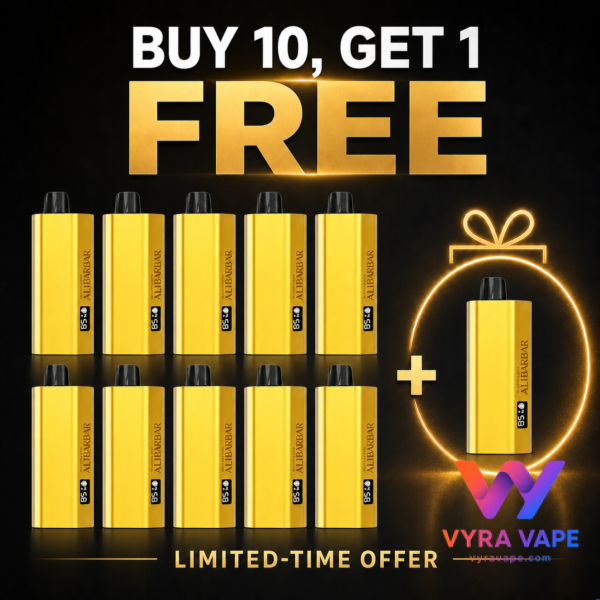 ALIBARBAR TEQ 12000 Puffs — Buy 10 Get 1 Free